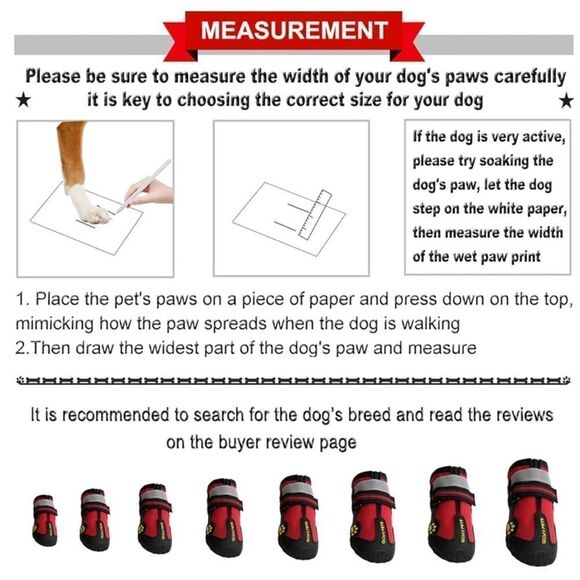 QUMY Dog Boots & Paw Protectors for Snow, Hot Pavement, Rain, Anti Slip khaki - Picture 2 of 8